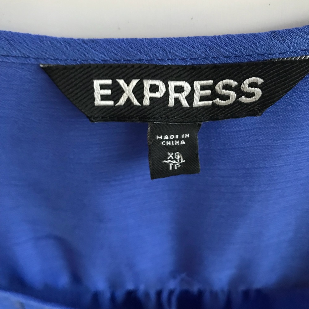 Purple Express sequenced size XS Roll sleeve top - Picture 2 of 4